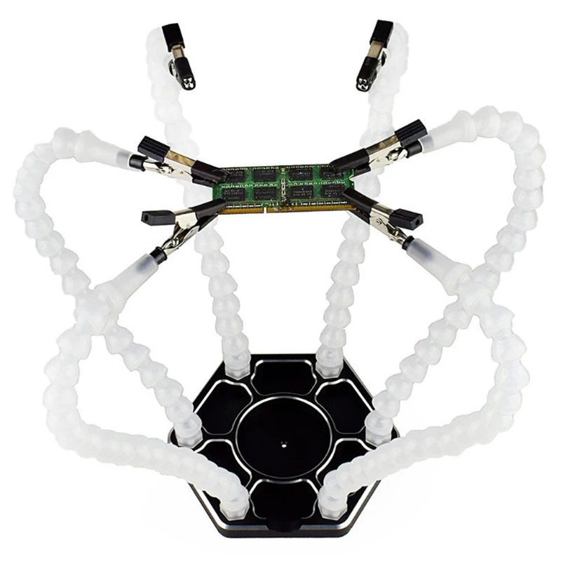 Паяльная станция с шестью гибкими дужками и металлическим основанием инструмент