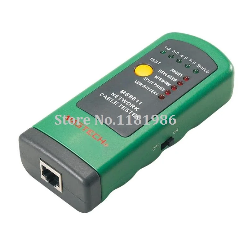 Ручной сетевой Кабельный тестер MASTECH MS6811 линейный трекер проводки UTP и STP