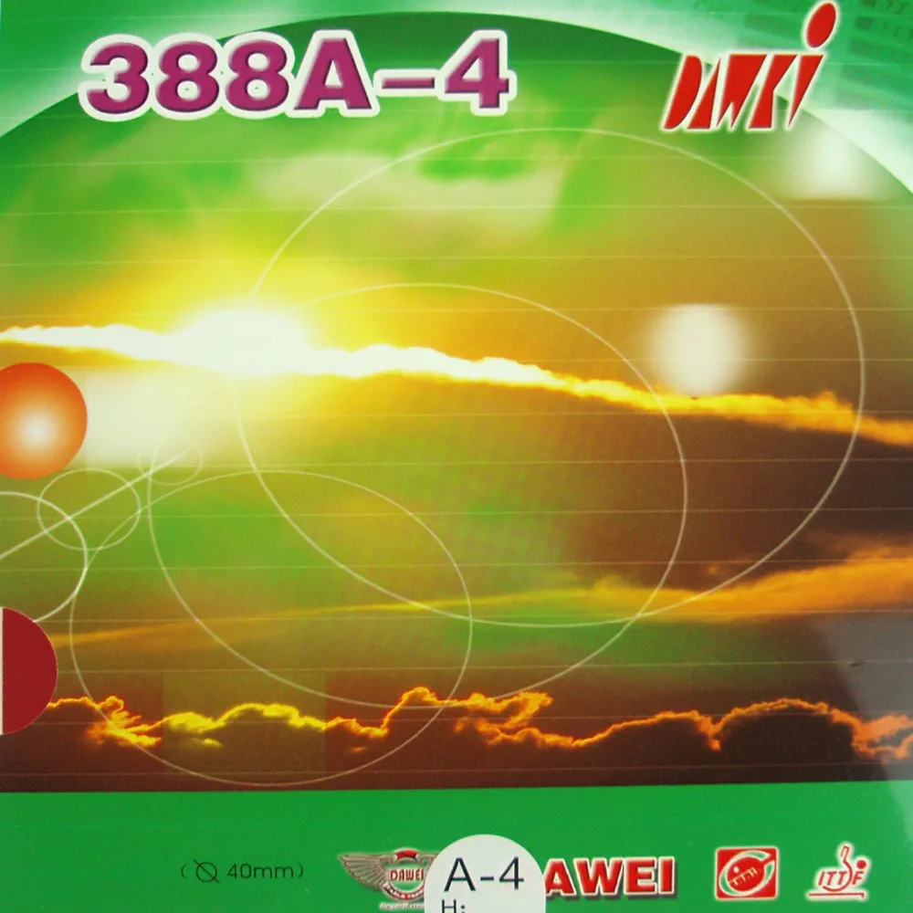 Dawei 388A-4 388A 4 скорости+ Спин пипсов-в настольный теннис(пинг-понг) Резина с губкой четыре типа толщины губки