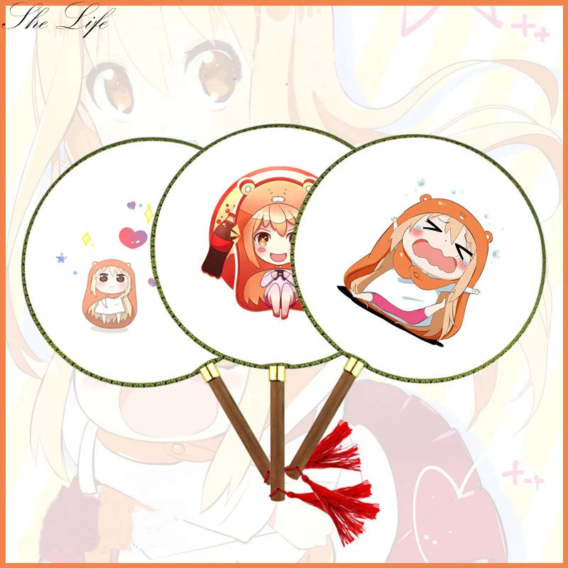 Nime Himouto Umaru chan Умару дома реквизит круглый ручной работы вентиляторы коллекция