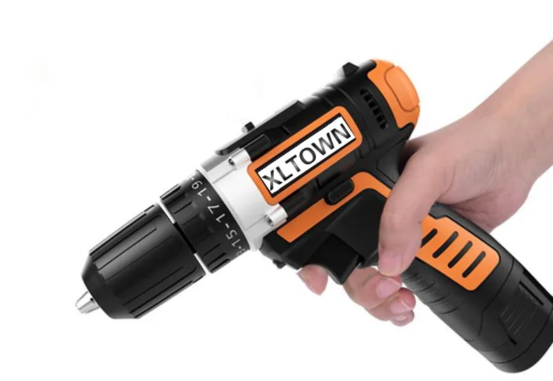 Xltown12v цифровой дисплей Литий Дрель с пластиковой коробке литиевая