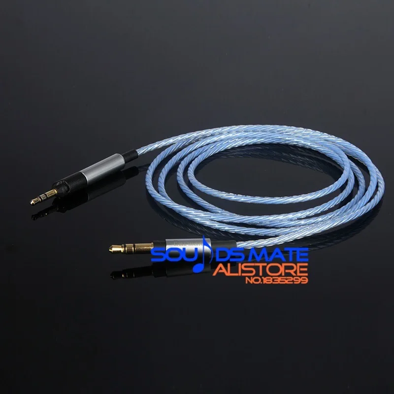 Обновление с серебряным покрытием HIFI кабель для аудио Technica ATH M50x M40x наушник ди