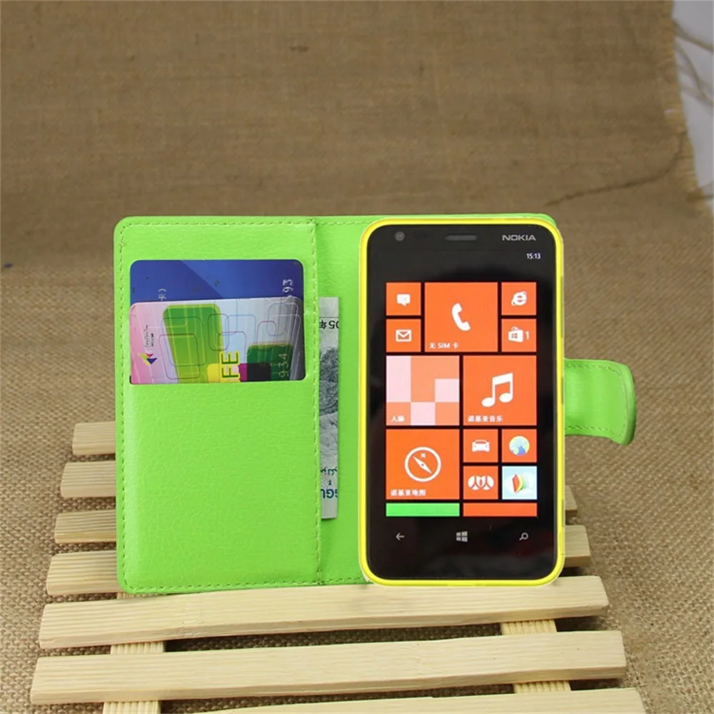 Cyboris чехол Nokia Lumia 620 флип личи кобура из искусственной кожи с отделением для карт