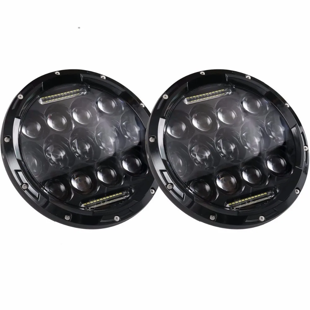 2 шт. 7 дюймовые светодиодные фары дальнего/ближнего света 75 Вт|light for|round led headlightround