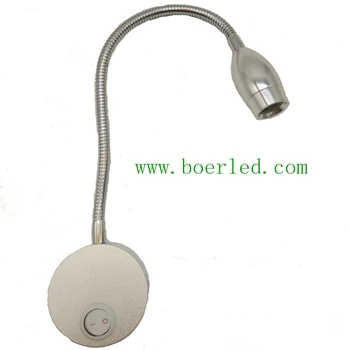Гибкий светодиодный светильник для чтения изголовья кровати 2 Вт | Лампы и