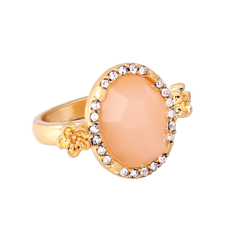 2018 лаконичное круглое ограненное Золотое кольцо Elegence темперамент простой Anillos