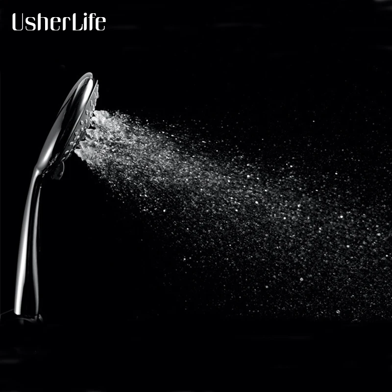 Chrome ABS Bathroom Shower Head Rainfall Massage Handheld Water Saving SPA 5 Function Usherlife |