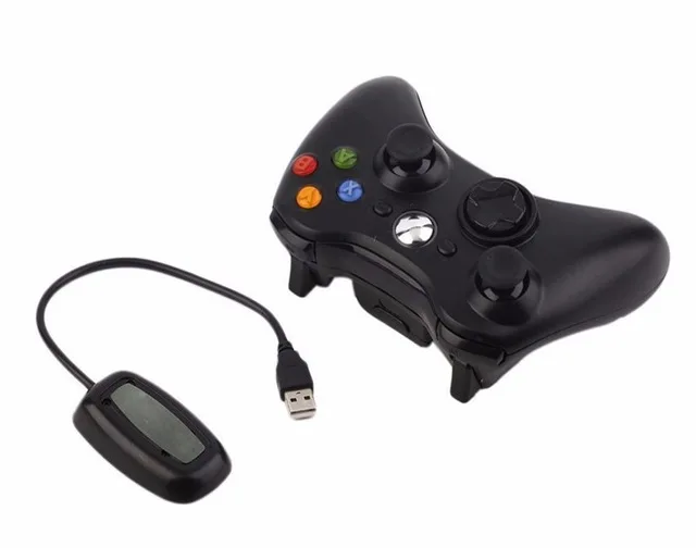 2.4G Black Проводной беспроводной джойстик Joy Pad для Xbox 360, геймпад, джойстик для microsoft Xbox360, консоль, игровой коврик, геймпады для ПК - Цвет: 2.4G Black