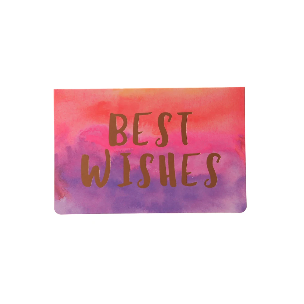 best wishes 12,8*8,4 креативный горячий тиснение конверт для поздравительной открытки спасибо День рождения Любовь Свадебная карта лучшее пожелание конверт для поздравительной открытки набор - Цвет: best wishes