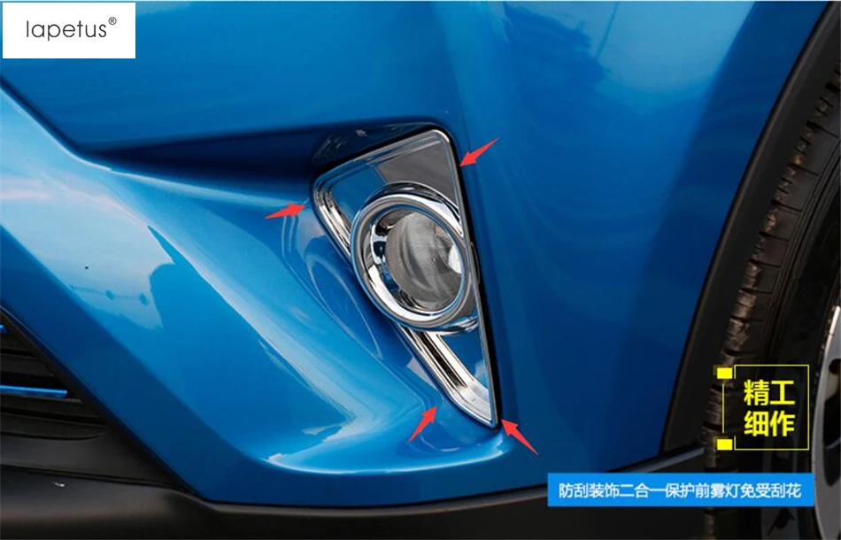 Аксессуары для Toyota Rav4 для Toyota Previa Rav 4 ABS Передние фары Противотуманные фары лампы протектор литья крышка комплект отделка 2 шт./компл