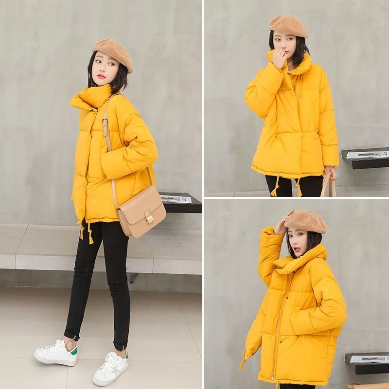 Новинка 2019 зимняя куртка Женская Повседневная парка средней длины ватный