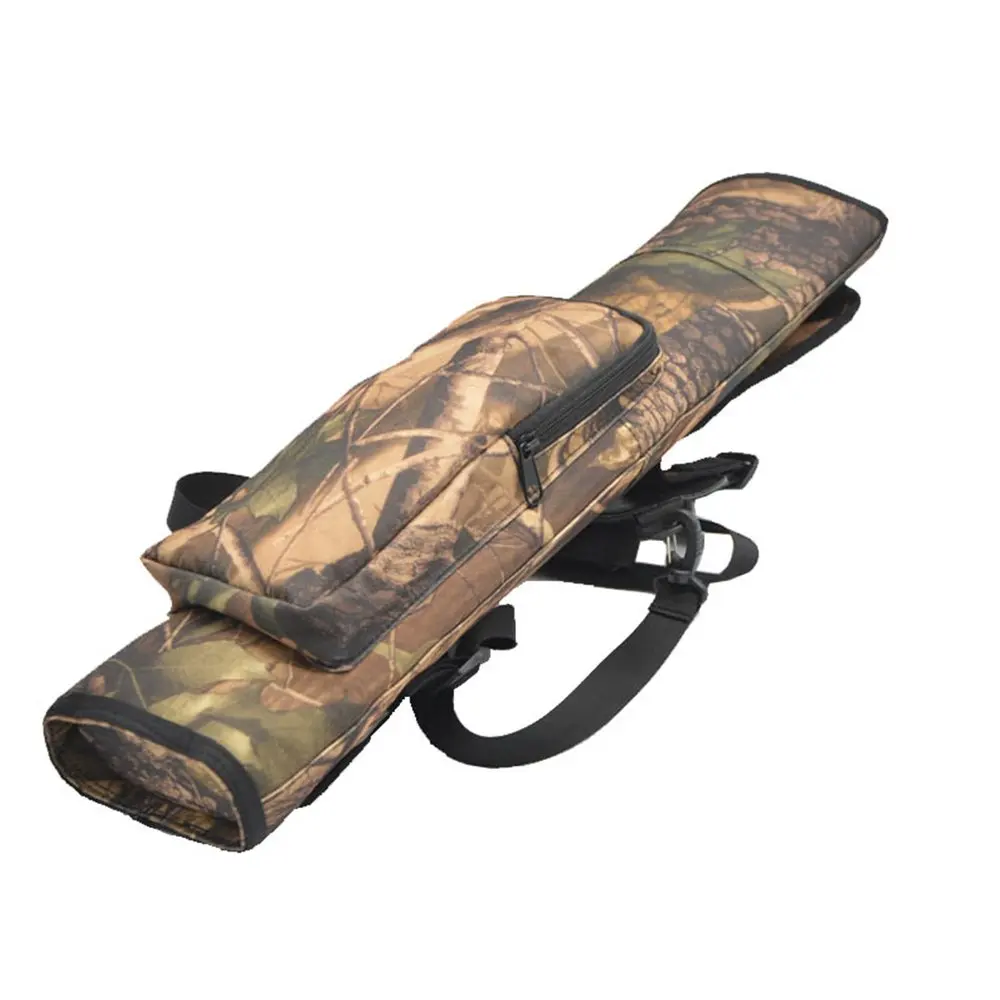 camo 1 шт., рюкзак для стрельбы из лука с колчан, сумка на плечо, чехол со стрелкой на спине, держатель 40 стрел, изогнутый лук, аксессуары для охоты - Цвет: camo