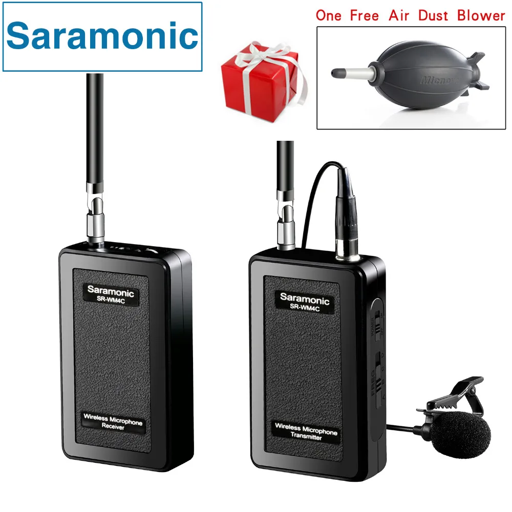 Saramonic SR-WM4C петличный беспроводной микрофон для Canon Nikon sony зеркальные фотокамеры