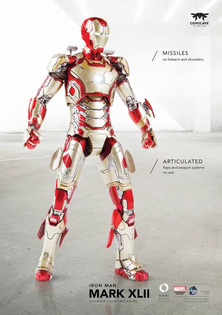 Коллекционная фигурка из 1/12 сплава Ultron Ironman MK43 MK42 для поклонников, подарок на праздник