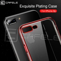 cafele clear shockproof case for iphone 7 8 plus 5 5 heavy duty cover tpu back cover soft phone case