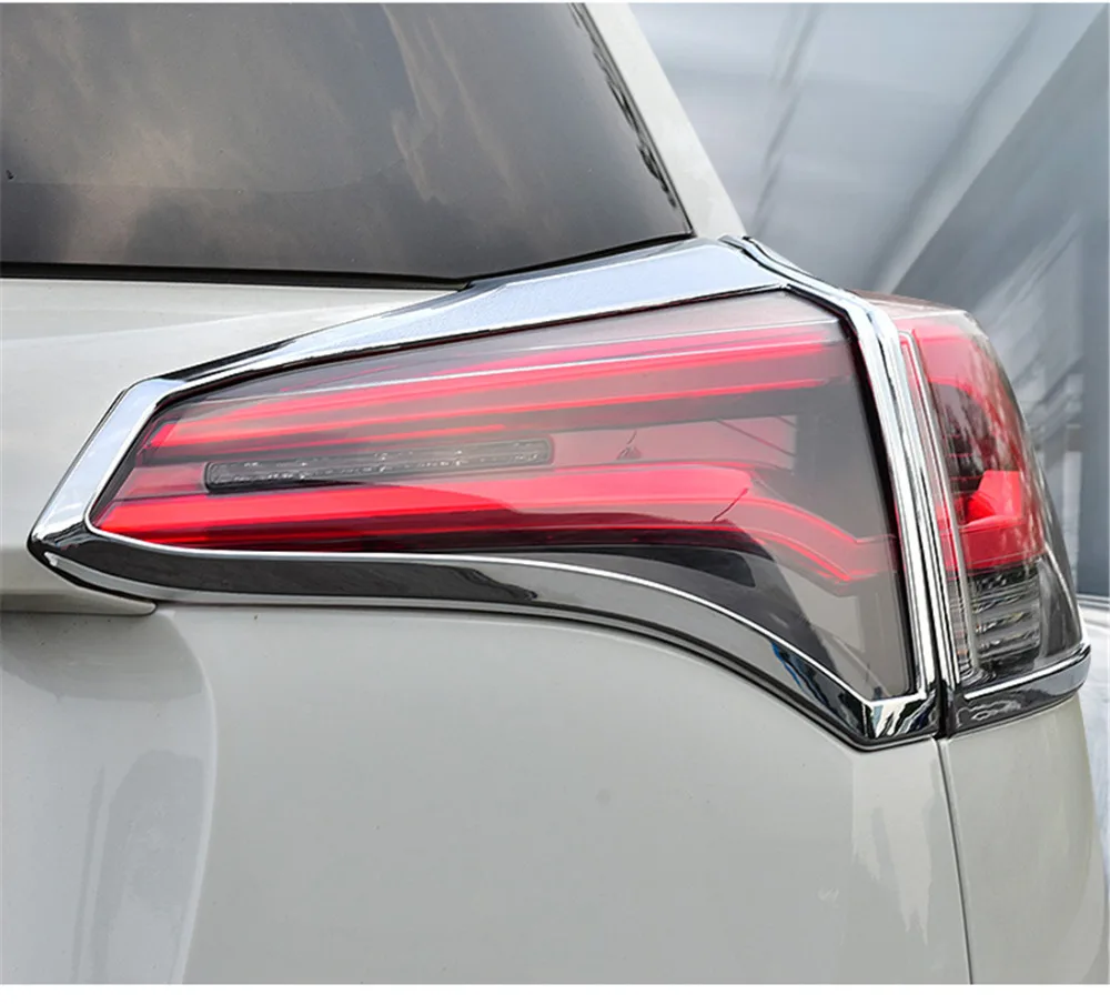Внешний налобный светильник, рамка, Наклейка для Toyota RAV4, передний задний налобный светильник, Накладка для Toyota RAV4