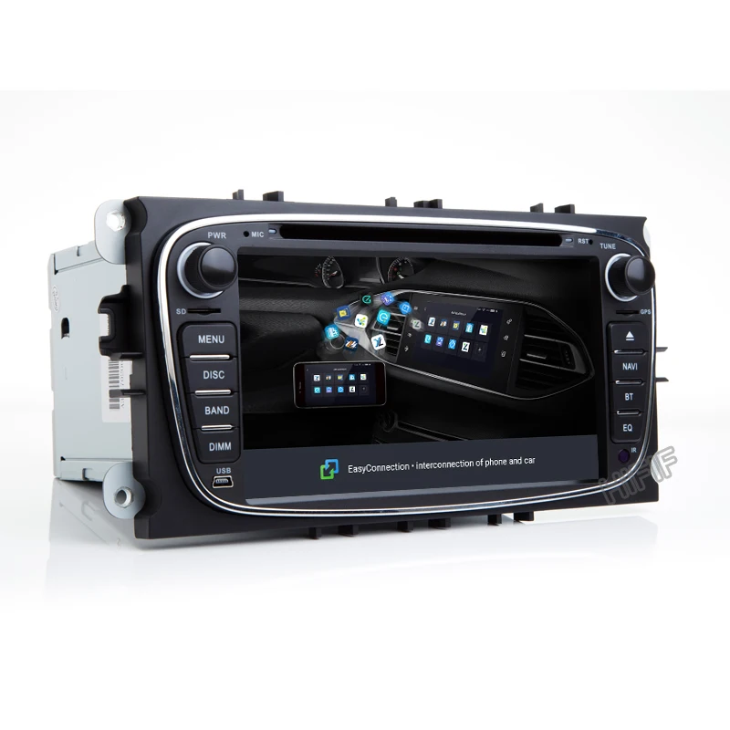 PX5 Carplay Android 10 CD DVD Радио 1024*600 IPS DSP плеер Navi GPS для FORD FOCUS Mondeo GALAXY C-Max S-MAX Kuga OBD BT SD USB |