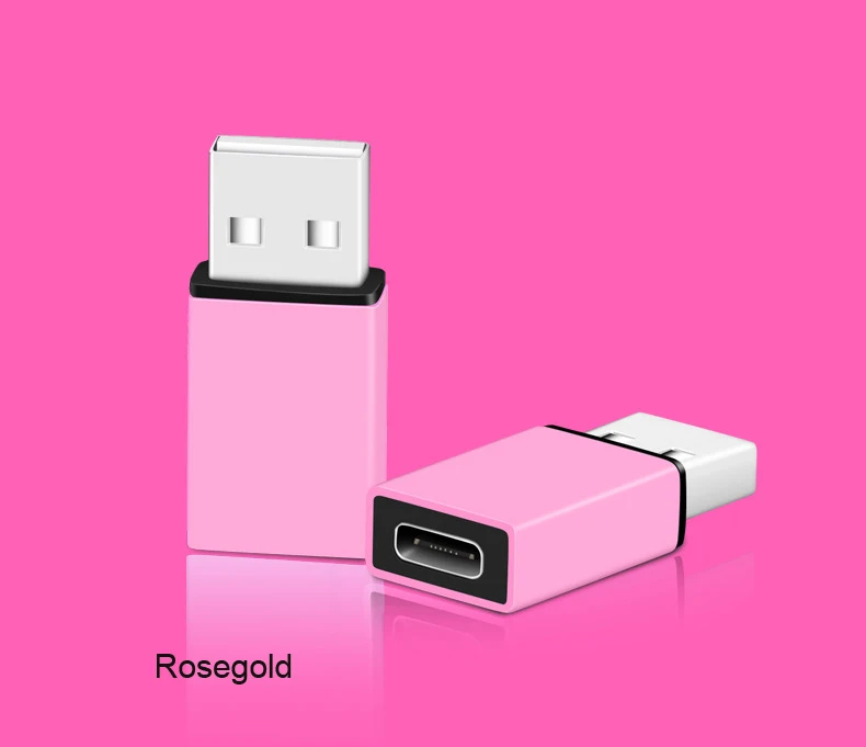 Usb type-C OTG адаптер USB штекер type-C Женский адаптер конвертер для Macbook Nexus 5X6 P Oneplus 2 3 PC зарядный адаптер синхронизации - Цвет: Красный