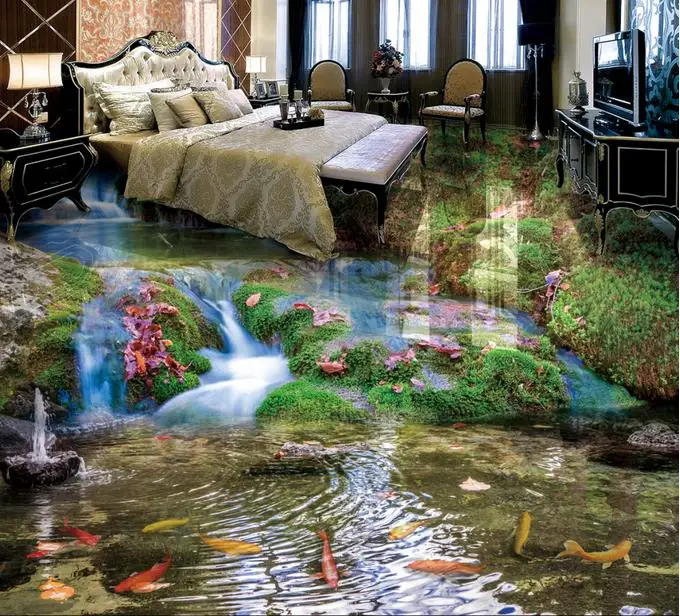 Фотообои для стен 3d напольная плитка фотообои на заказ водопад живопись обои