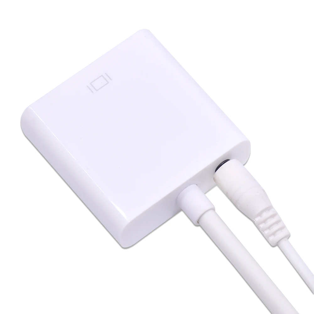 CHIPAL 10 шт. HDMI в VGA с аудиокабелем преобразователя для ПК ноутбука настольного