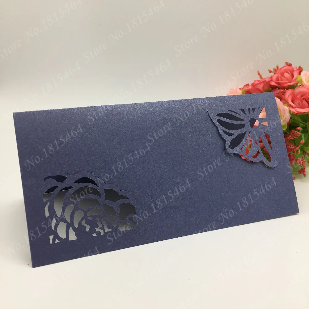 50 шт. настольные пригласительные именные карты лазерная резка банкетная