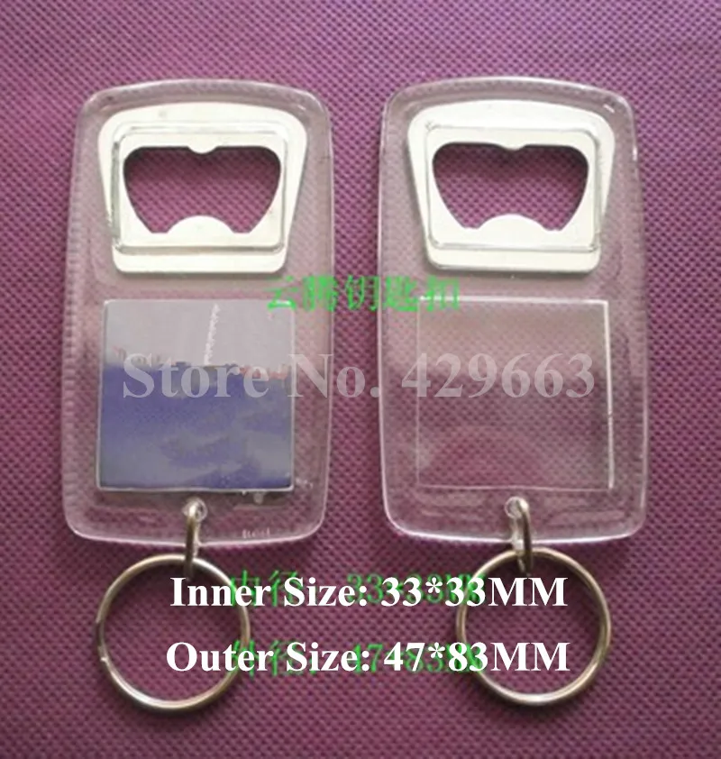 Бесплатная доставка 1 шт. прозрачный брелок для ключей и пивной пластиковый