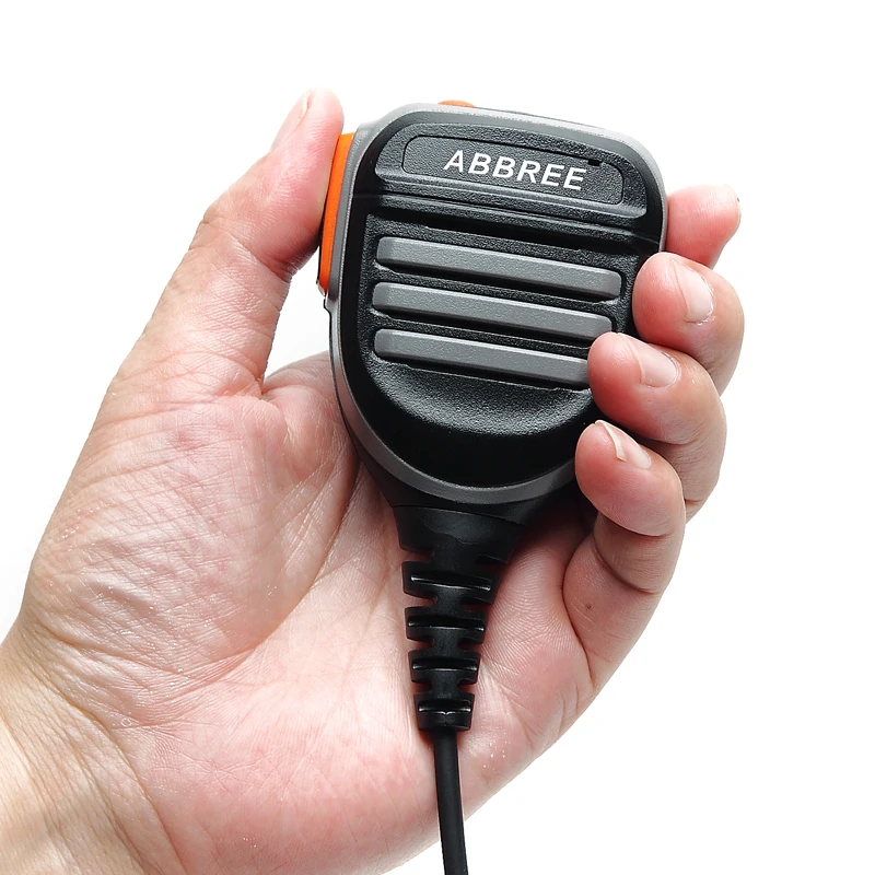 Abbree PTT Remotel непромокаемые Динамик микрофон Микрофон для Baofeng Цифровой Walkie Talkie DM-860 DM-XS DM-X радио
