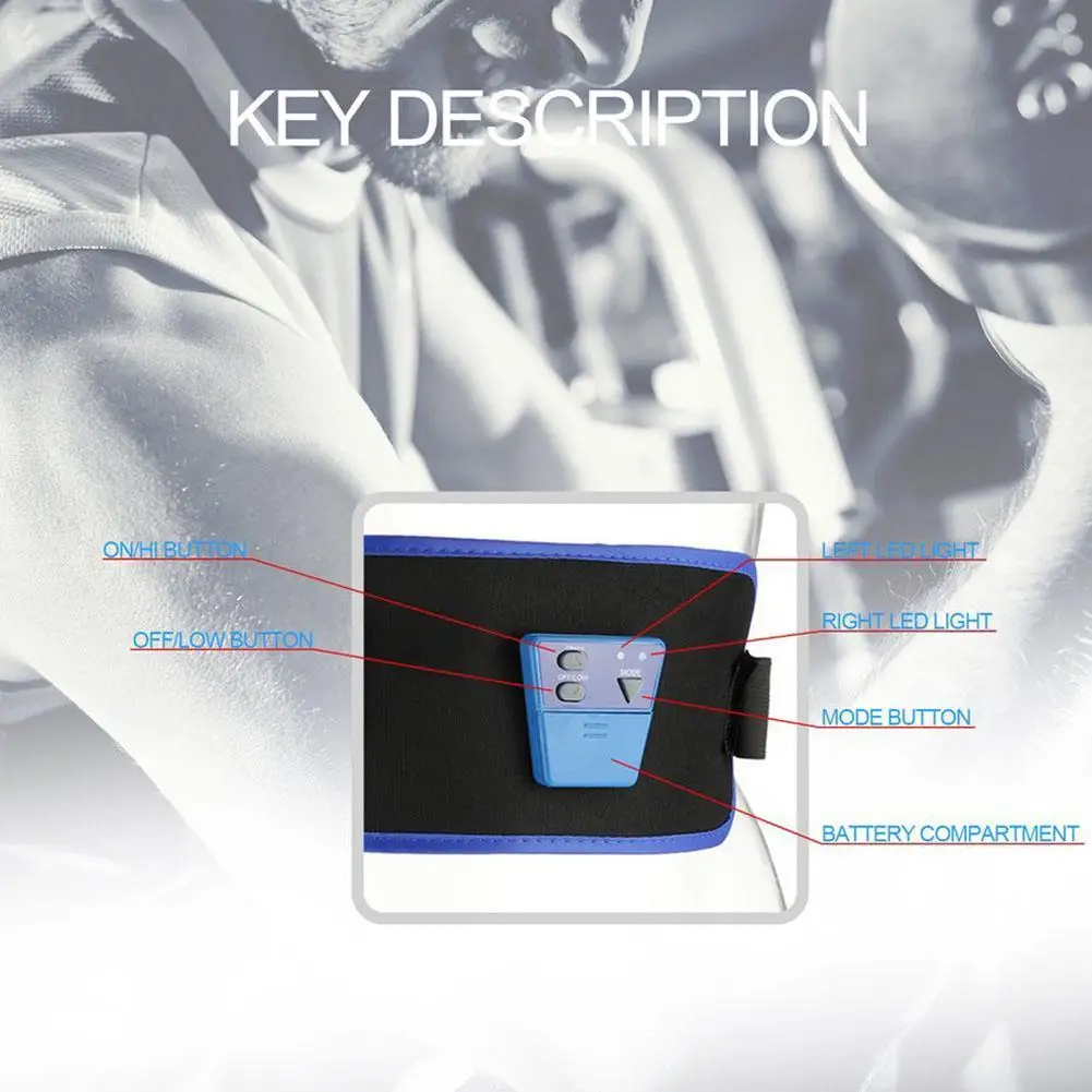 Pro Электрический массаж для похудения Массажер тела с ремнем AB Gymnic электронный