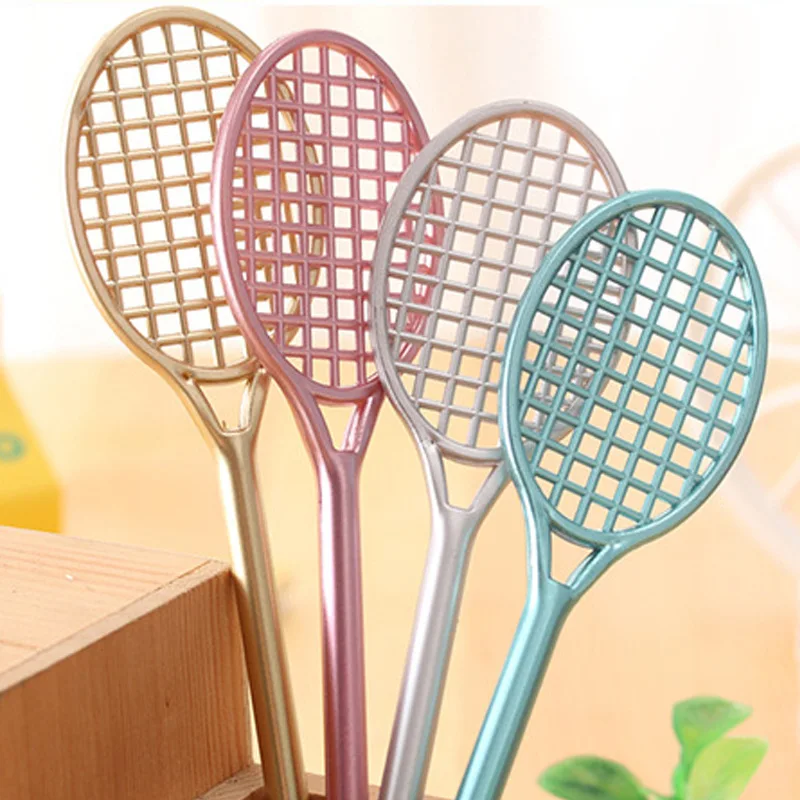 Креативная ракетка для бадминтона гелевая ручка 0 5 мм Игла черная чернильная