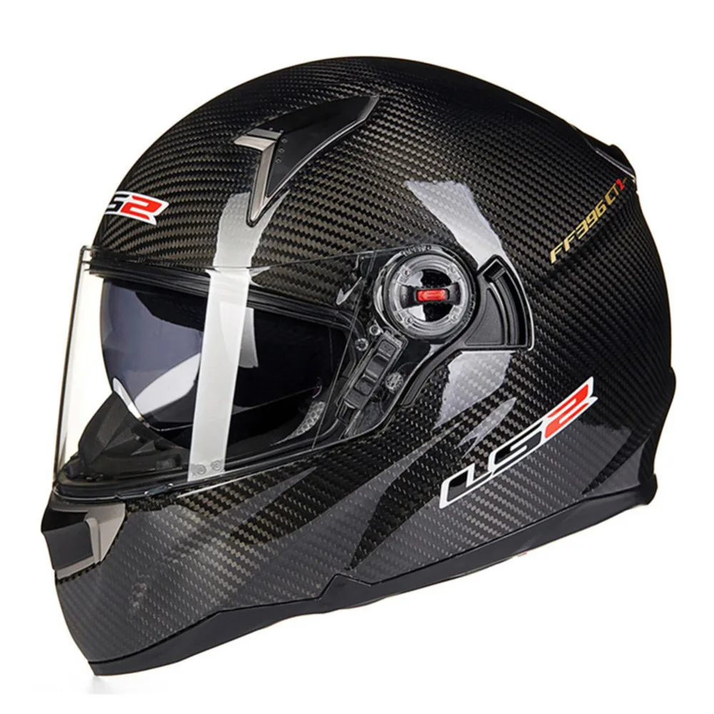 LS2 гонки из углеродного волокна полный лицо мотоциклетный шлем Casco Capacete мото