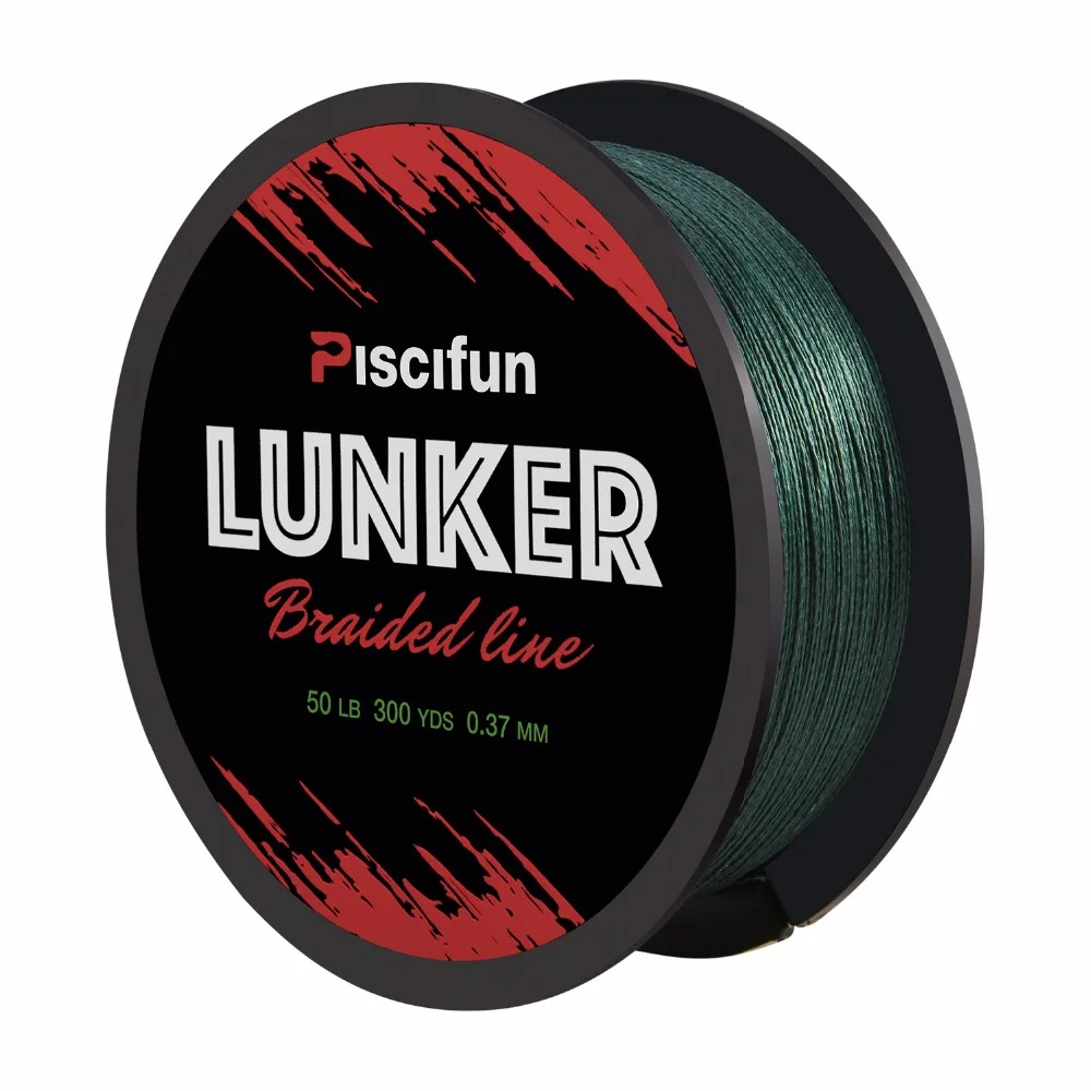 Piscifun Lunker 274M Netherlands PE Fiber Braided Fishing Line 0.06-0.5mm 4 Strands 6-80lb Multifilament Strong Fishing Line