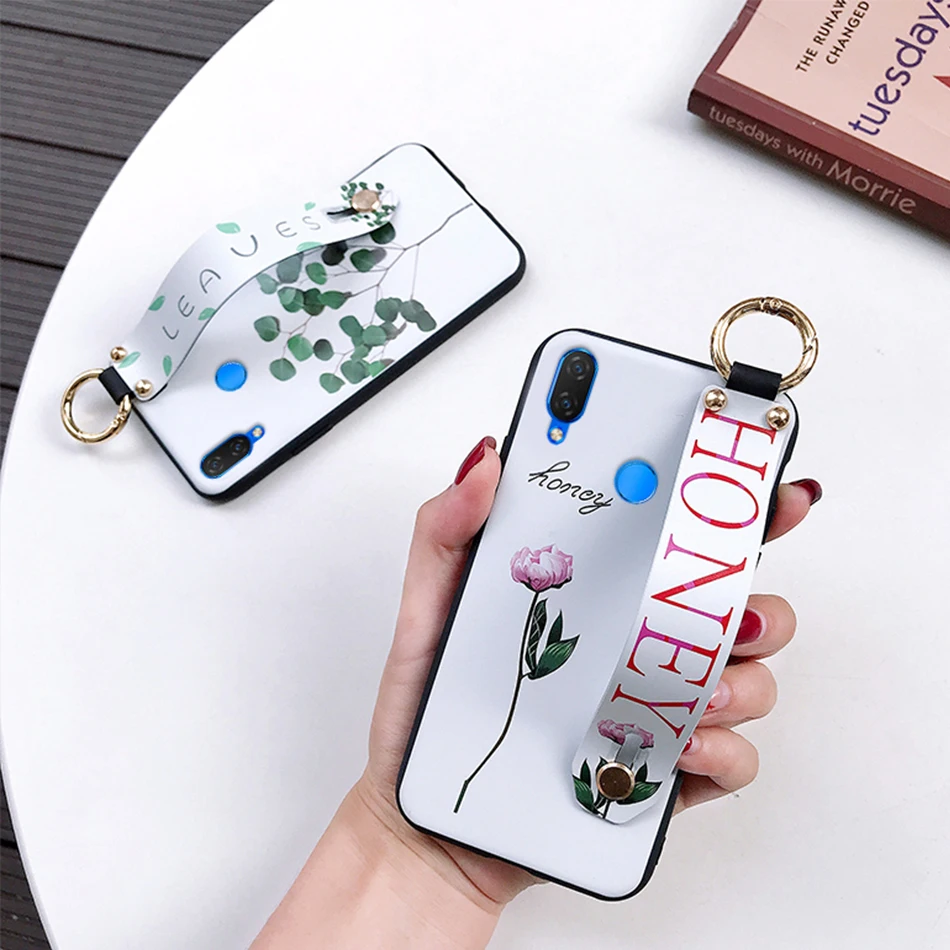 AXBETY для Honor 8x 9X 20i модный шнурок для цветов Floop Stand чехол для huawei Honor 10 Lite/P Smart Snova 3i мягкий чехол