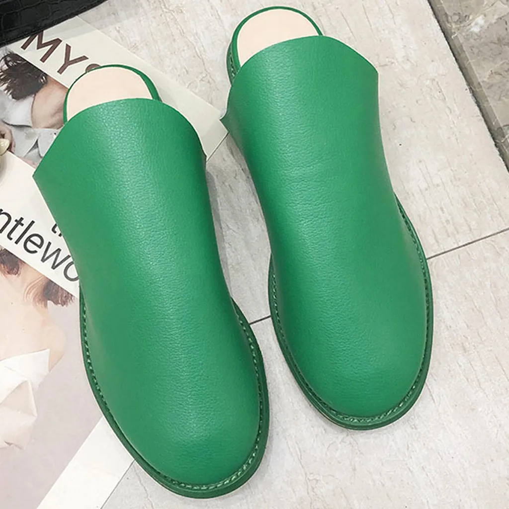 Женская обувь; chaussures femme; шлепки; женские домашние сандалии; шлепанцы с открытым носком в стиле ретро; домашняя женская обувь; zapatos de mujer;#35