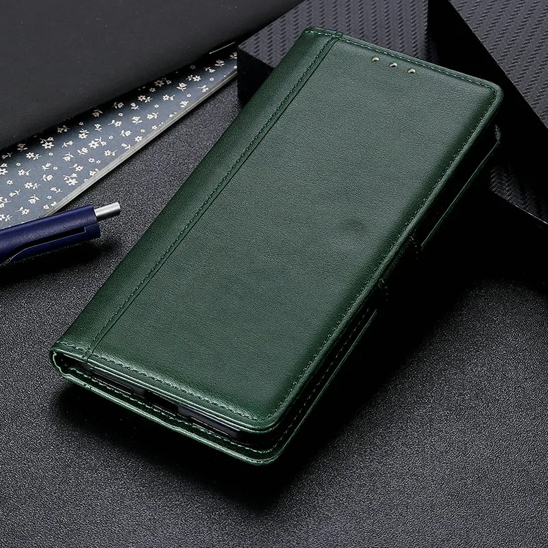 Зеленый M30 чехол Винтаж кожаный чехол для samsung Galaxy M10 M20 флип-кейс для кошелька класса люкс карман для карт магнитный штатив M30 Повседневное Fundas - Цвет: Зеленый