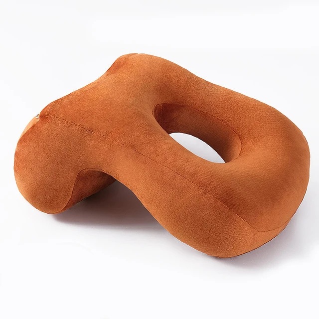 Orange Новинка, подушка с эффектом памяти, хлопок, для офиса, полдень, Подушка для сна, дышащая, настольная, Подушка для сна, медленный отскок, свободные руки, подушка для тела - Цвет: Orange