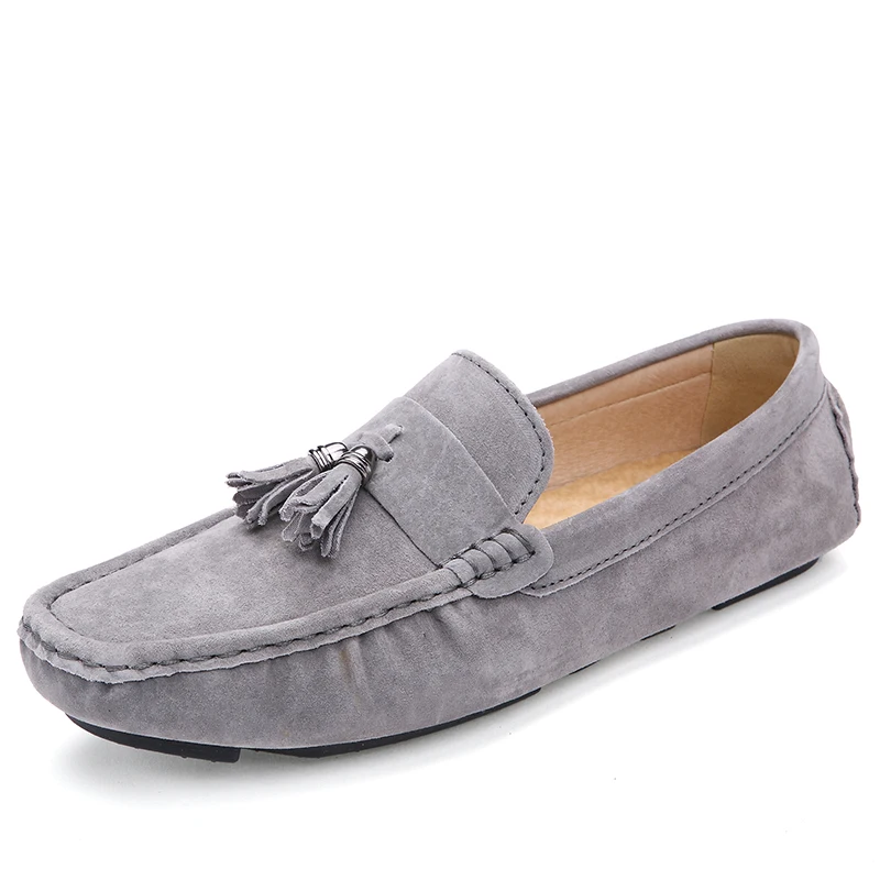 Мокасины Мужская обувь из натуральной кожи с кисточками повседневные Лоферы Gommino