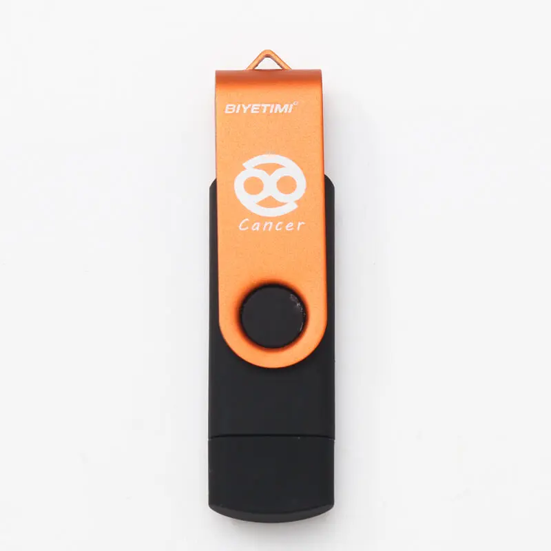 Cancer Новинка, флеш-накопитель otg, usb флеш-накопитель, 12 созвездий, 32 ГБ, 64 ГБ, для android, мобильный телефон, флеш-накопитель, флешка, мини usb - Цвет: Cancer