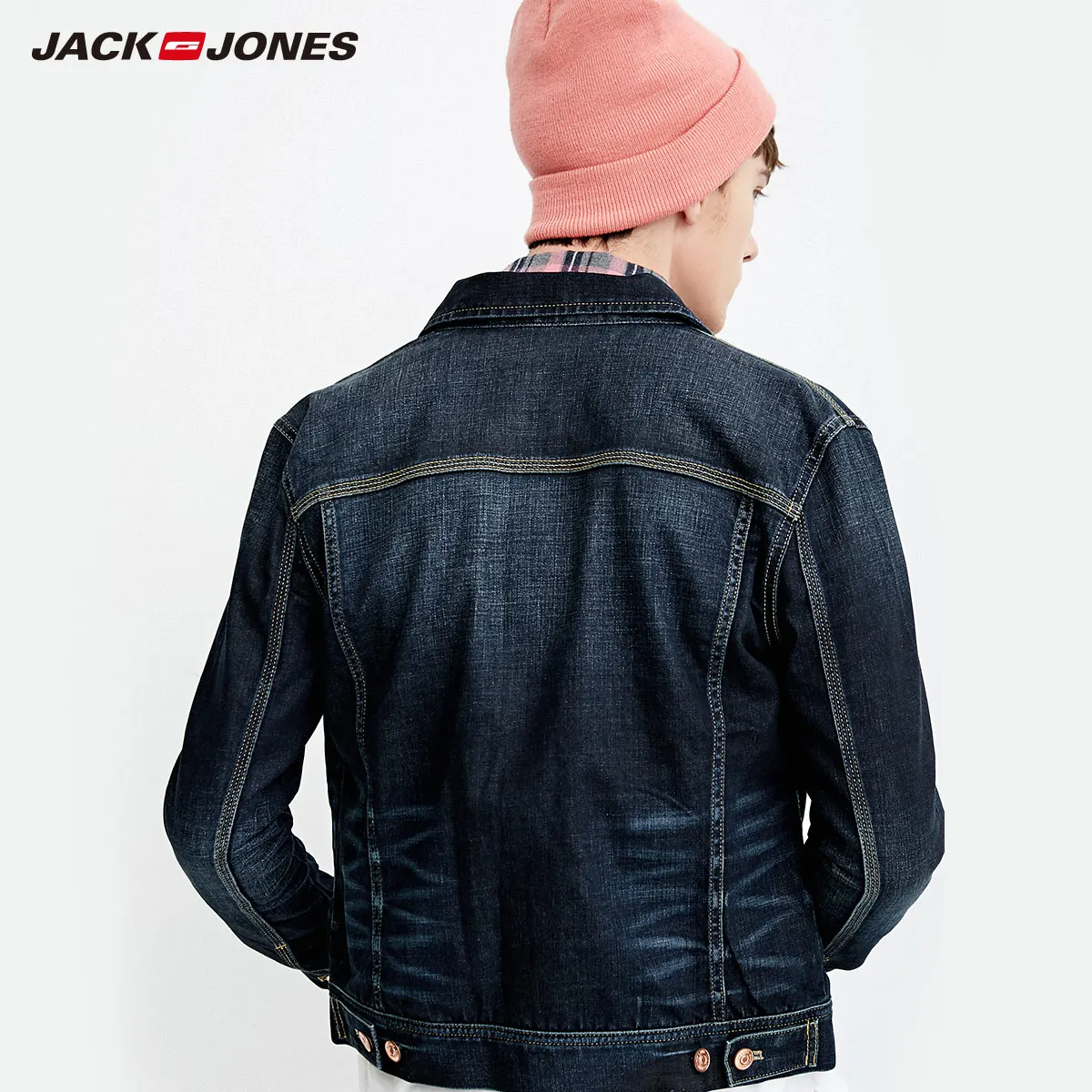 Джек Джонс весна осень джинсовая куртка пальто Джинсовая мужчины | 218157504 Мужская