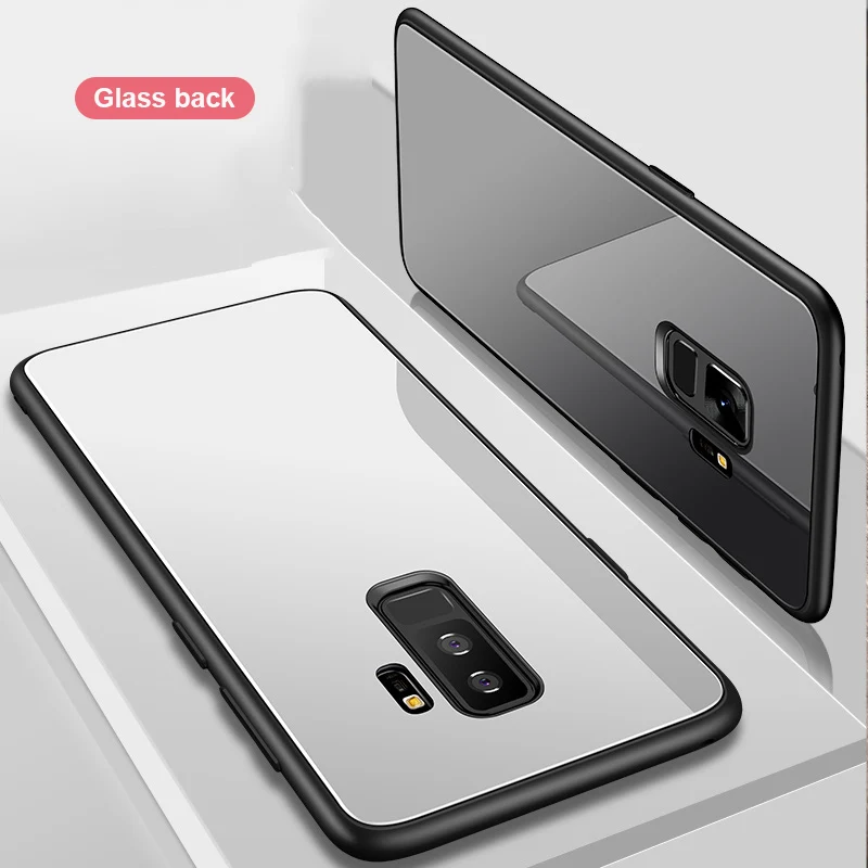 Suntaiho стеклянный чехол для samsung s9 TPU Edge PC galaxy s8 стеклянная задняя крышка S7 A8P 2018 J4 J6