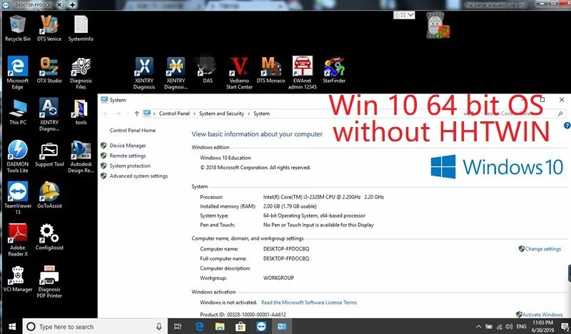 12 Vediamo/DTS Monaco8/x-запись программного обеспечения для SD Compact 4/MB Star C4/C5/C6 Автоматическая Диагностика мультиплексор работает на WIN7 или WIN10