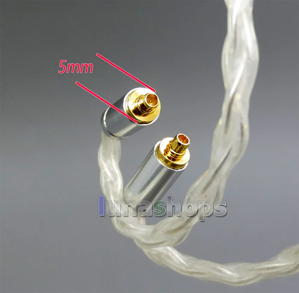 8 ядер 99.99% чистый Серебристые наушники кабель для Shure AKG N5005 N30 N40 MMCX LN006247