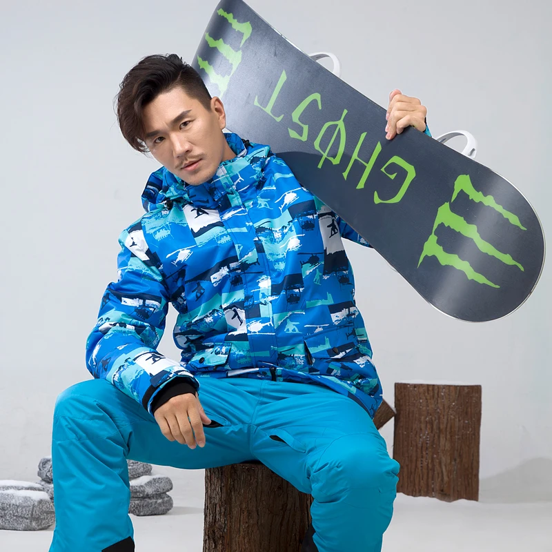 SHAFEEK-30 градусов супер теплая зимняя Лыжная куртка мужская Водонепроницаемая