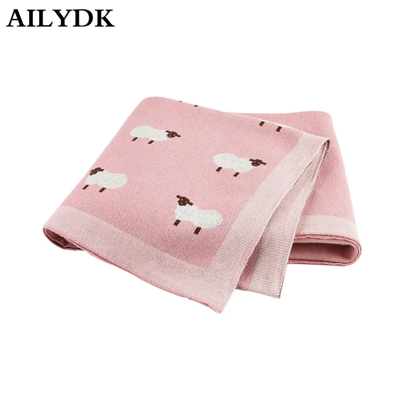 Детское трикотажное одеяло Пеленальное белье для коляски альпака детские одеяла