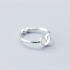 Женское кольцо с сердечком MloveAcc, из 100% стерлингового серебра 925 пробы