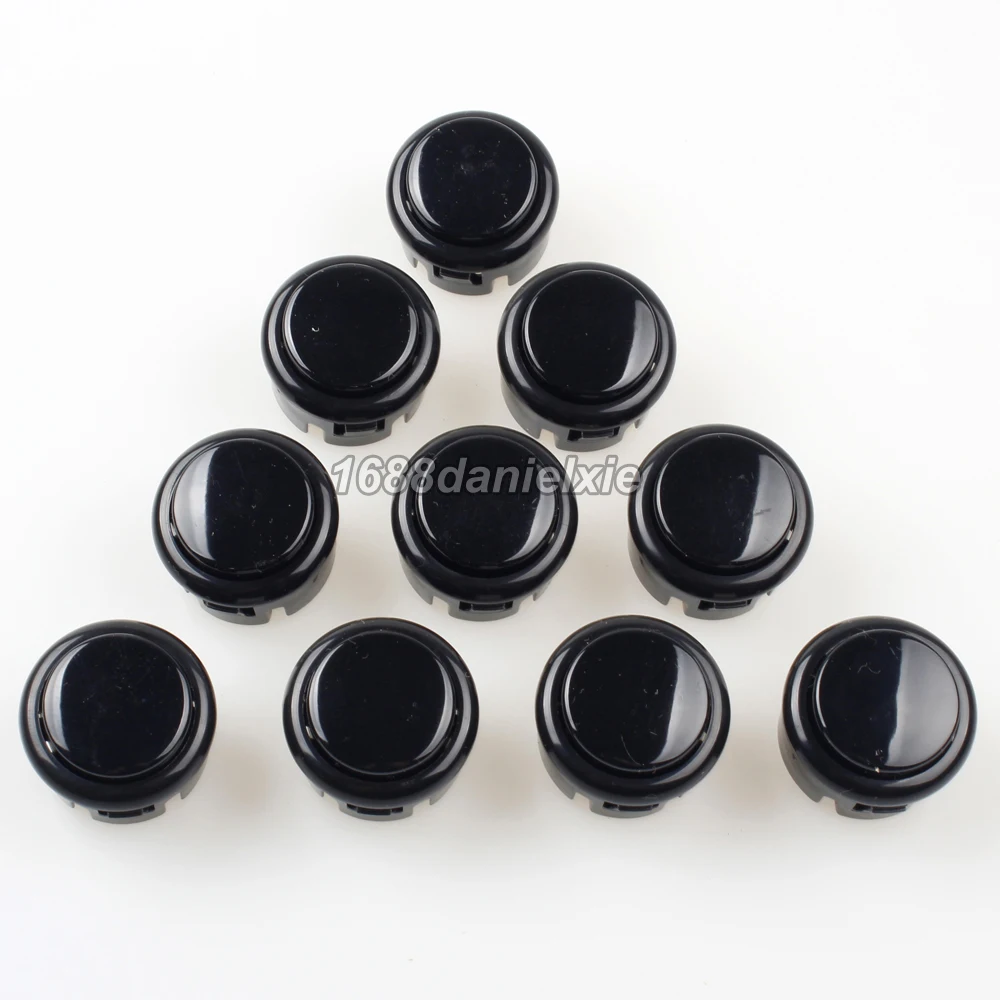 10x Новый OEM 30 мм аркадный джойстик наборы кнопочная Замена для Sanwa OBSF кнопки Черный