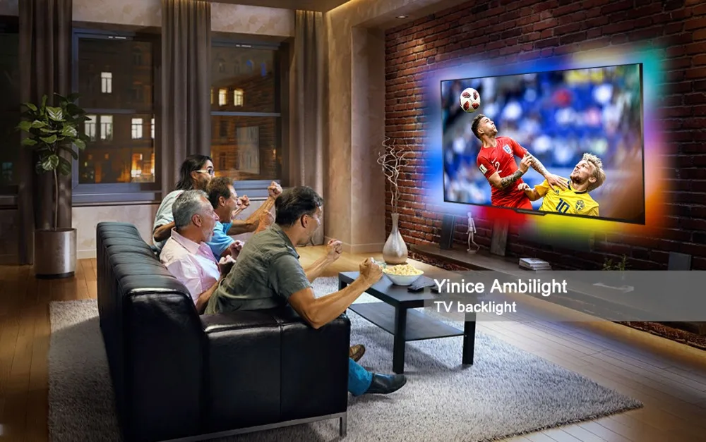 ТВ ПОДСВЕТКА Ambilight комплект ТВ Ambilight эффект для 4K ТВ HDMI источники освещение для гостиной освещение рассеянного смещения для 5"-80" ТВ