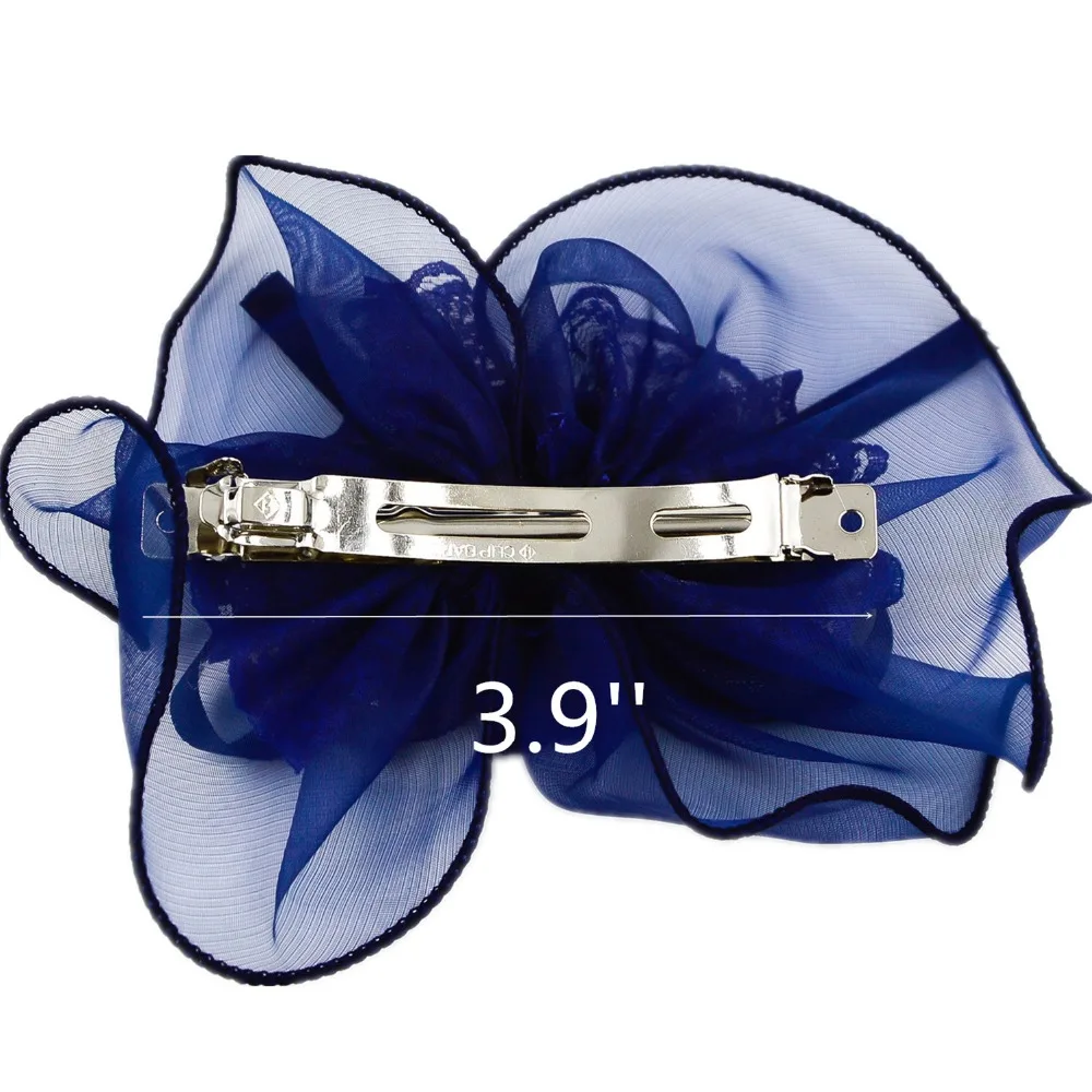 Заколки для волос с шелковой лентой и бантом женщин девочек 3 9 дюйма |