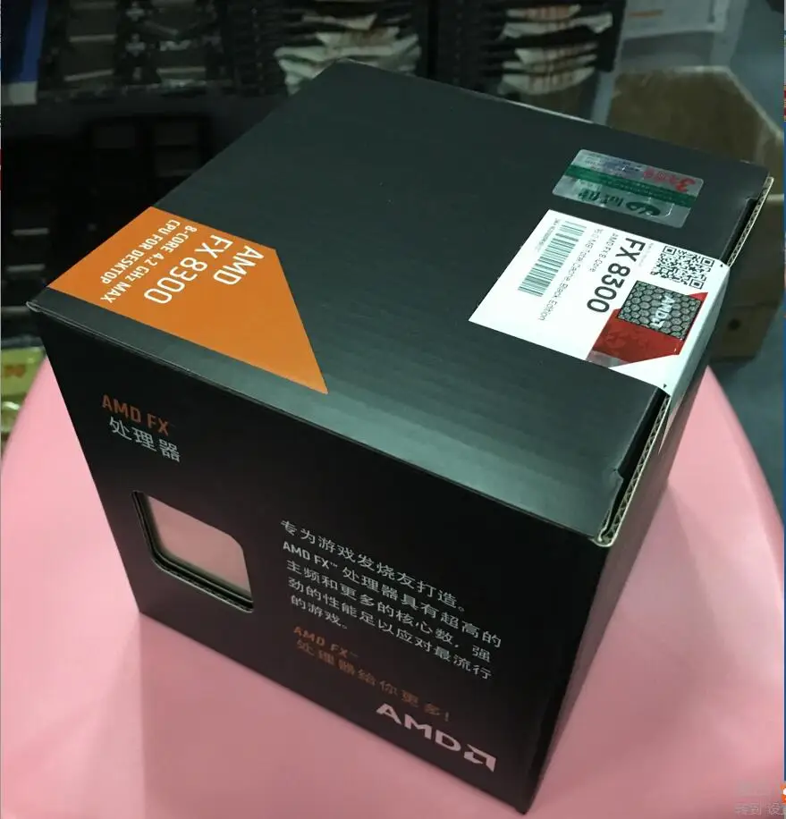 AMD FX Series 8300 Boxed теплоотвод Octa Core AM3 + CPU FX8300 100% рабочий процессор для настольного