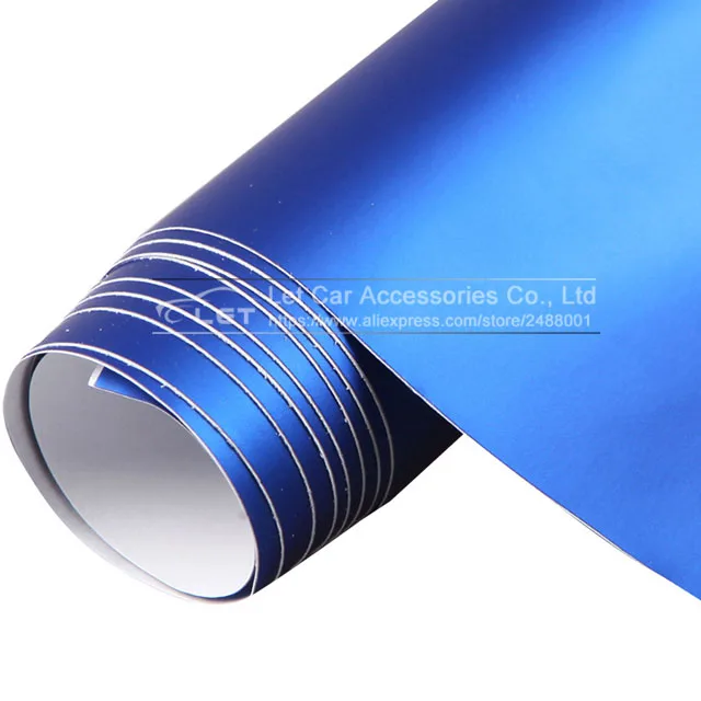 Матовая сатиновая хромированная Виниловая пленка для автомобиля 20/30/40/50x152 см|matte