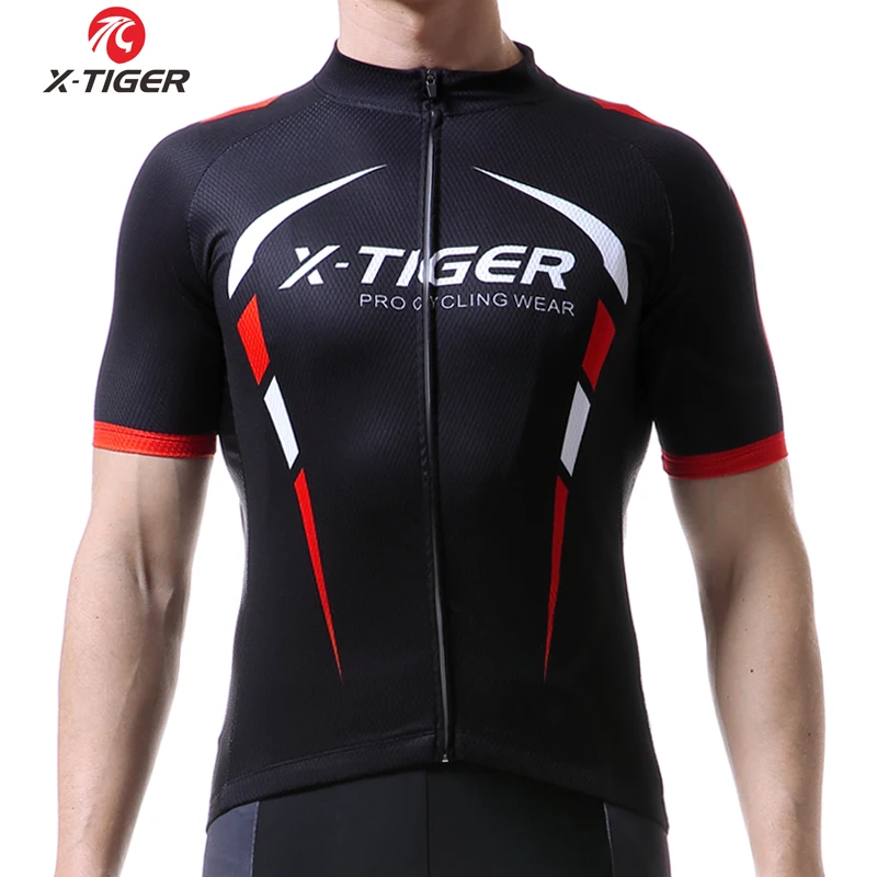 X-TIGERAnti-UV Summer Cycling Clothing 100% Polyester Sportswears Jersey MTB Bicycle Racing Bike Clothes | Спорт и развлечения
